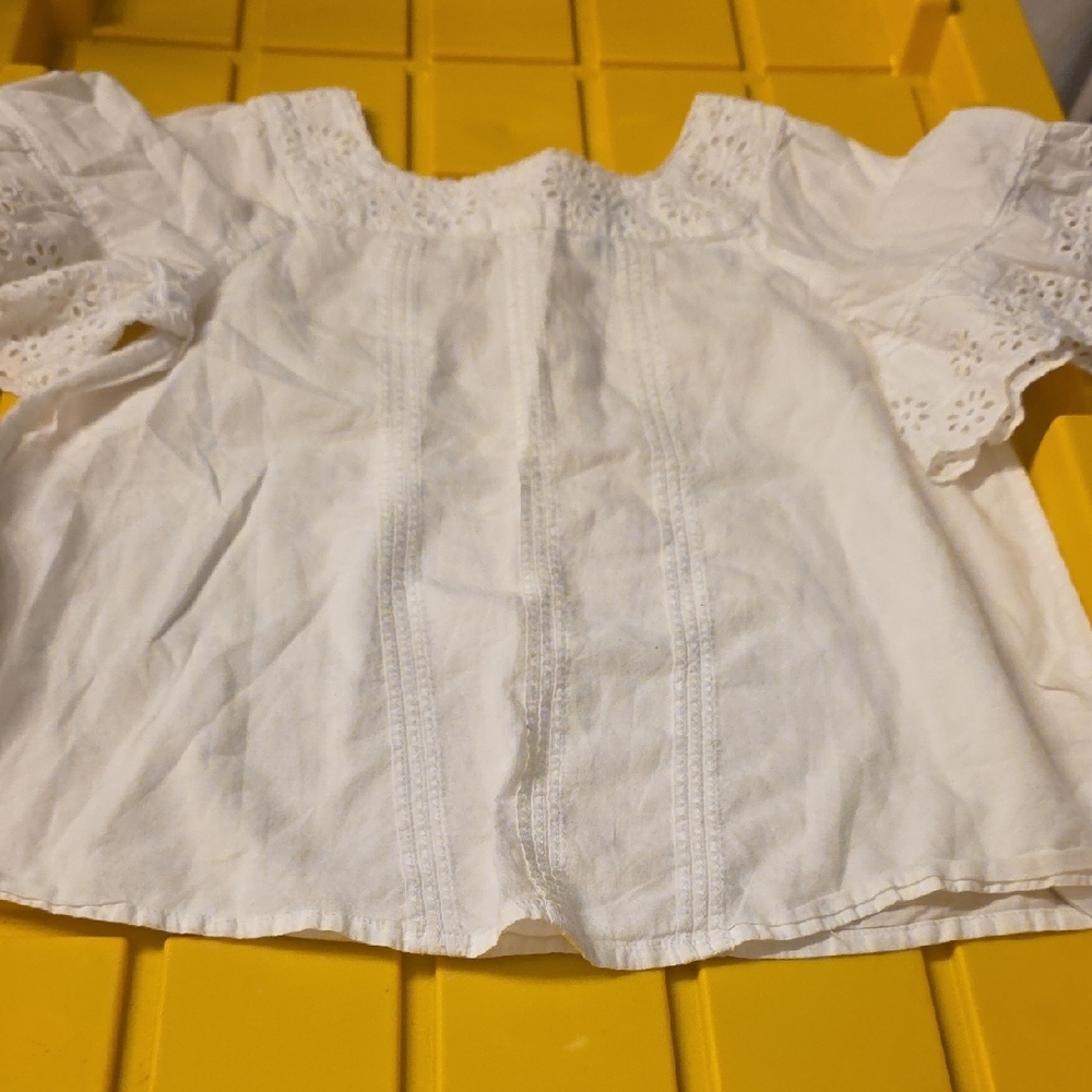 Polo by Ralph Lauren Cream Eyelet Kids Blouse